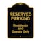 Signmission Designer Series-Reserved Parking-Residents And Guests Only, 24" x 18", BG-1824-9767 A-DES-BG-1824-9767 - alternate 1